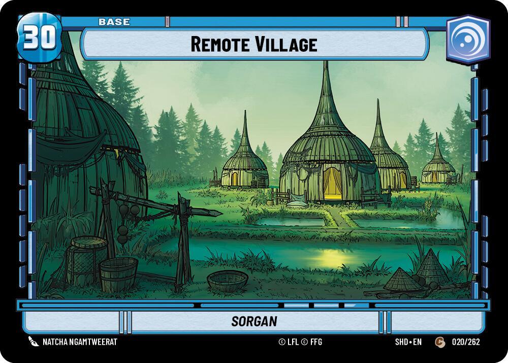 Remote Village // Shield 020 // T02 Shadows of the Galaxy Star Wars card