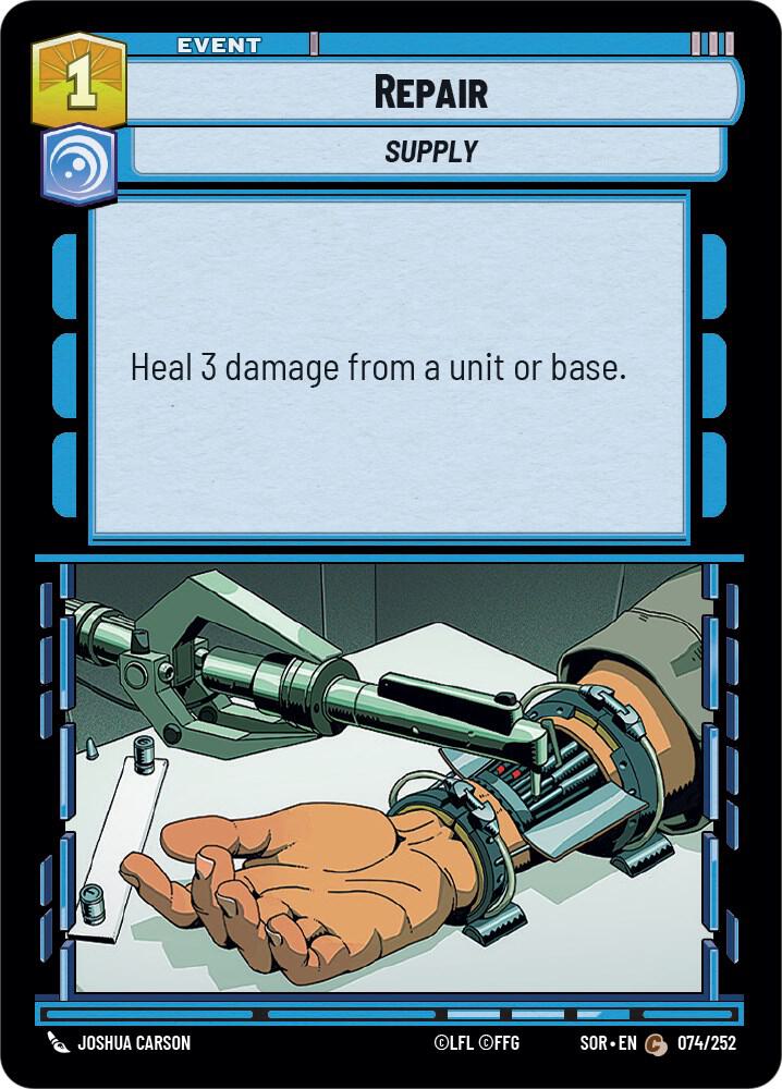 Repair 074/252 Spark of Rebellion Star Wars card