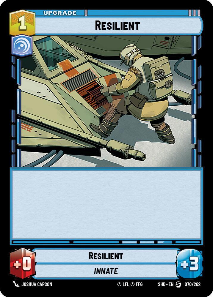 Resilient 070/262 Shadows of the Galaxy Star Wars card