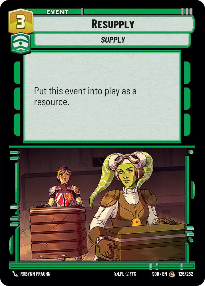 Resupply 126/252 Spark of Rebellion Star Wars card