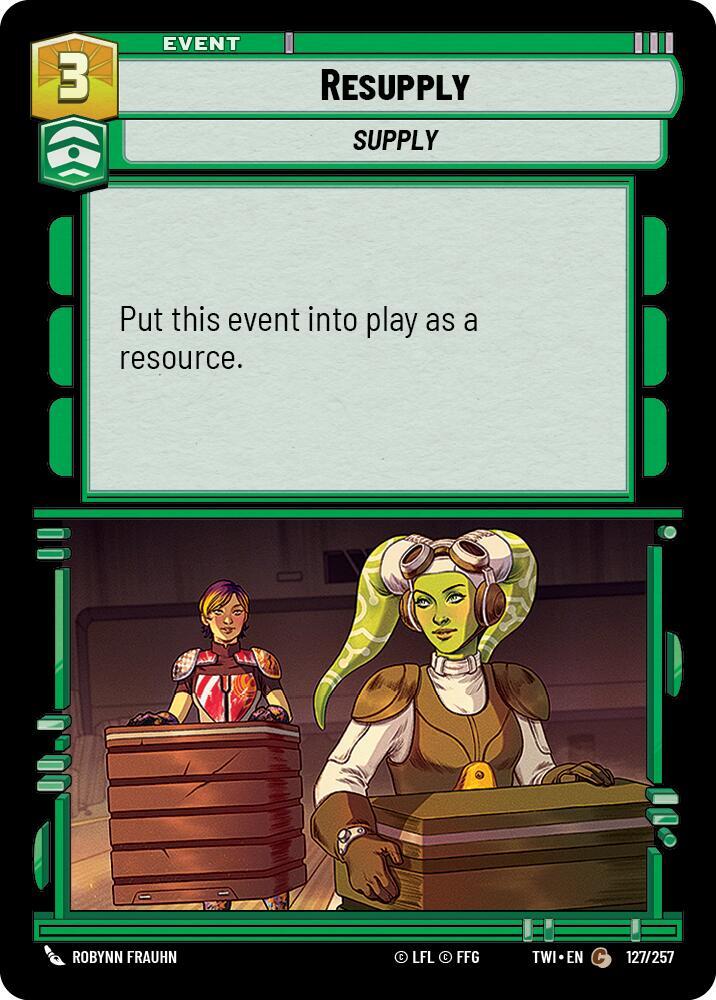 Resupply 127/257 Twilight of the Republic Star Wars card