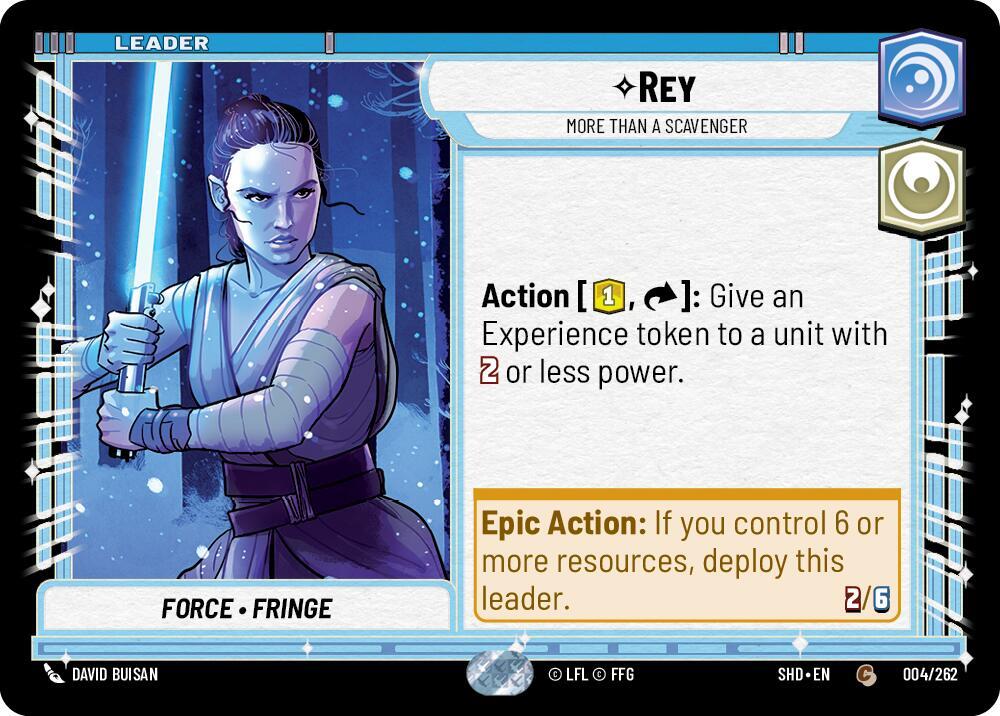 Rey - More Than a Scavenger 004/262 Shadows of the Galaxy Star Wars card