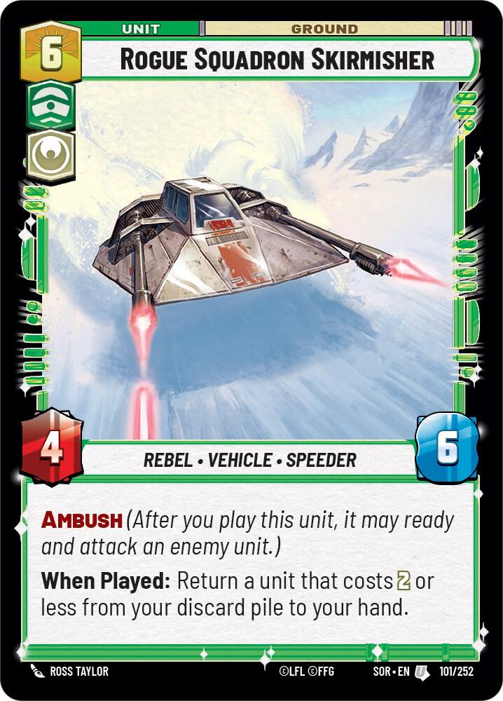 Rogue Squadron Skirmisher 101/252 Spark of Rebellion Star Wars card