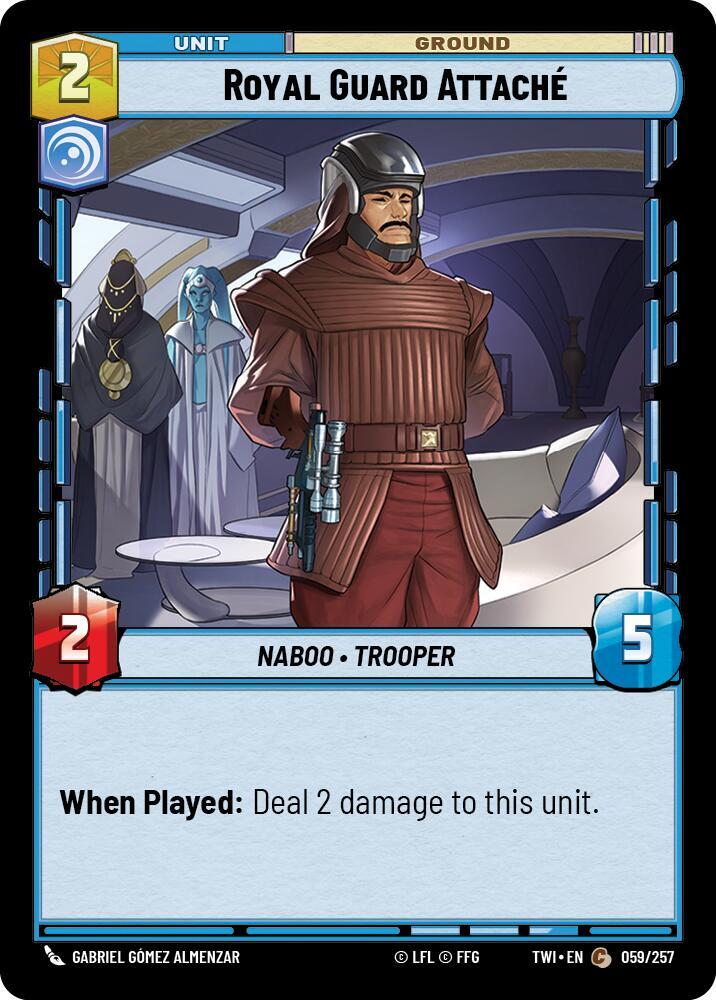 Royal Guard Attaché 059/257 Twilight of the Republic Star Wars card