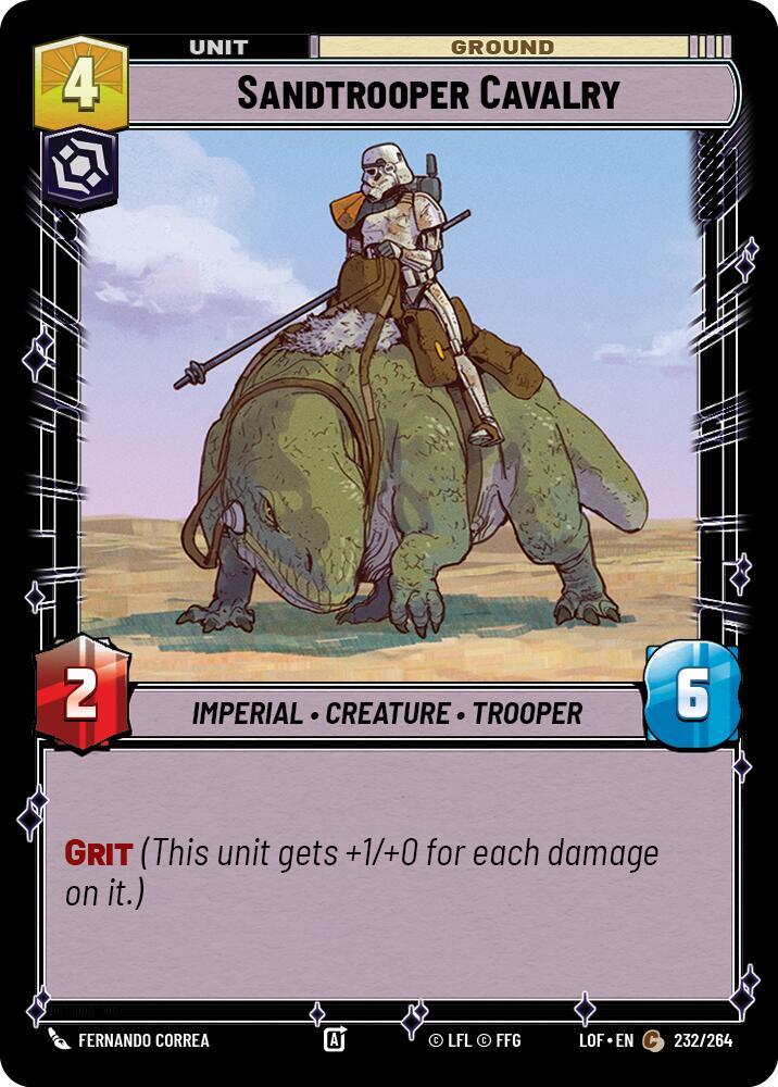 Sandtrooper Cavalry 232/264 Legends of the Force Star Wars card