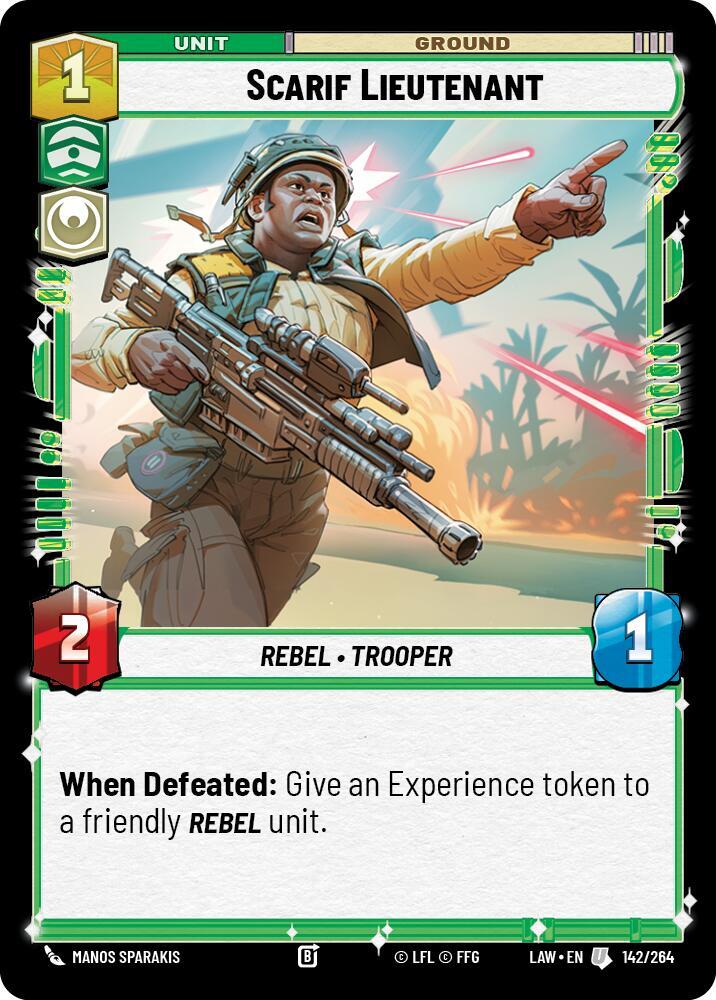 Scarif Lieutenant 142/264 A Lawless Time Star Wars card