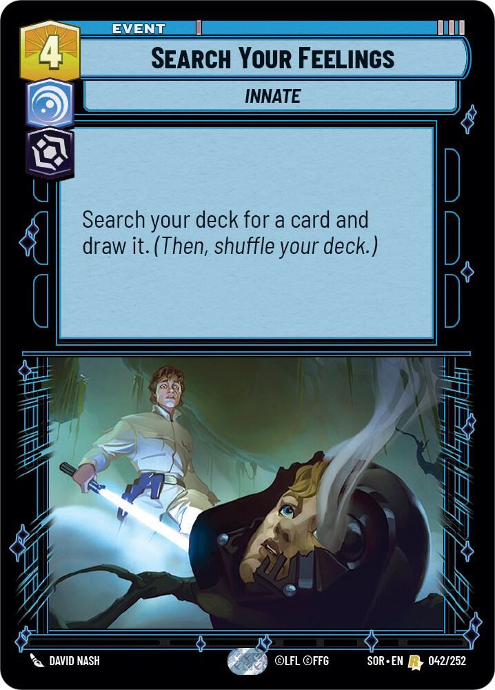 Search Your Feelings 042/252 Spark of Rebellion Star Wars card