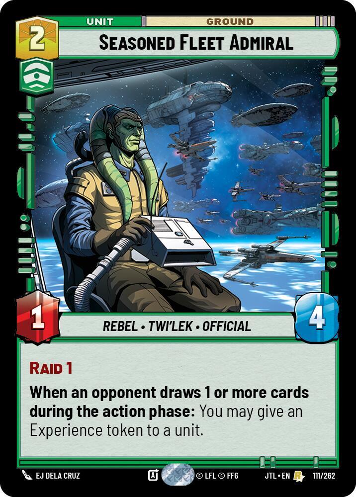 Seasoned Fleet Admiral 111/262 Jump to Lightspeed Star Wars card