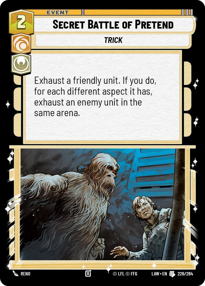 Secret Battle of Pretend 226/264 A Lawless Time Star Wars card