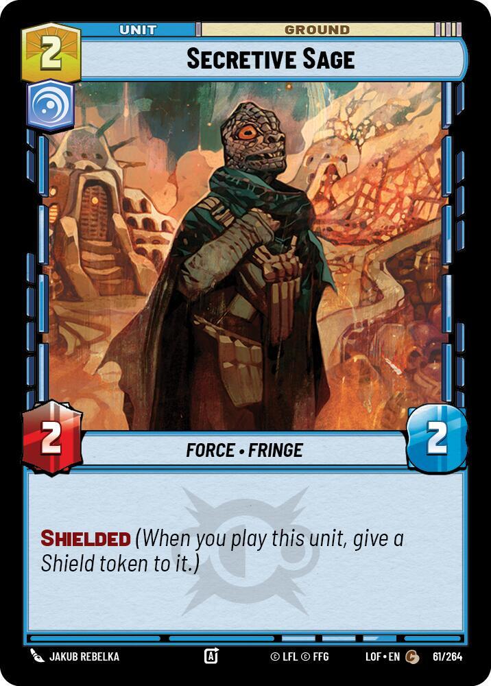Secretive Sage 061/264 Legends of the Force Star Wars card