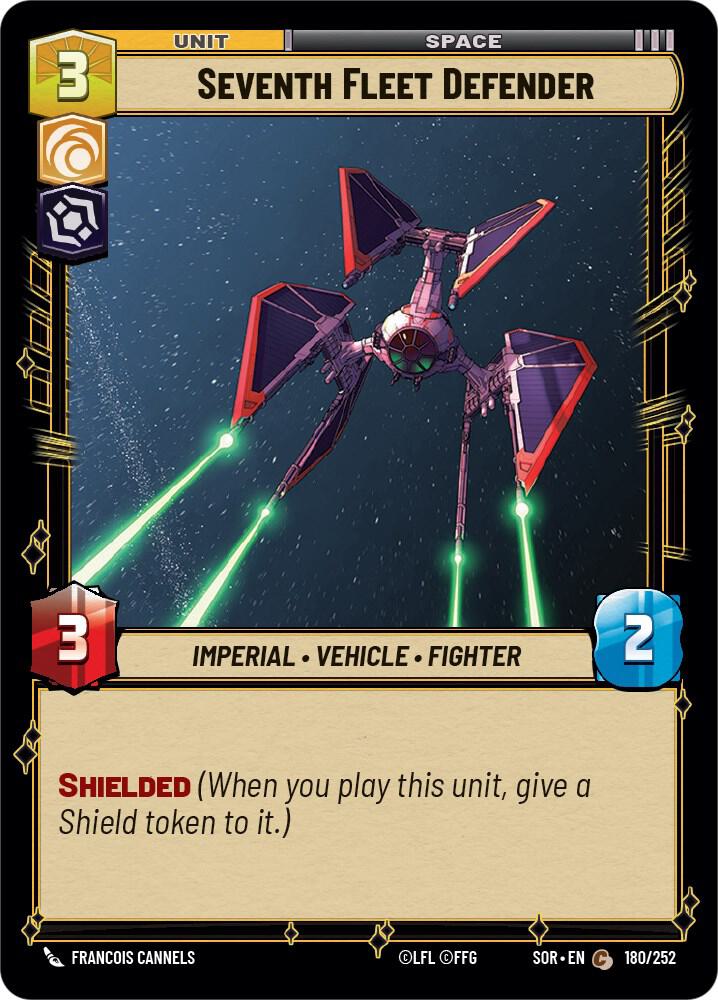 Seventh Fleet Defender 180/252 Spark of Rebellion Star Wars card