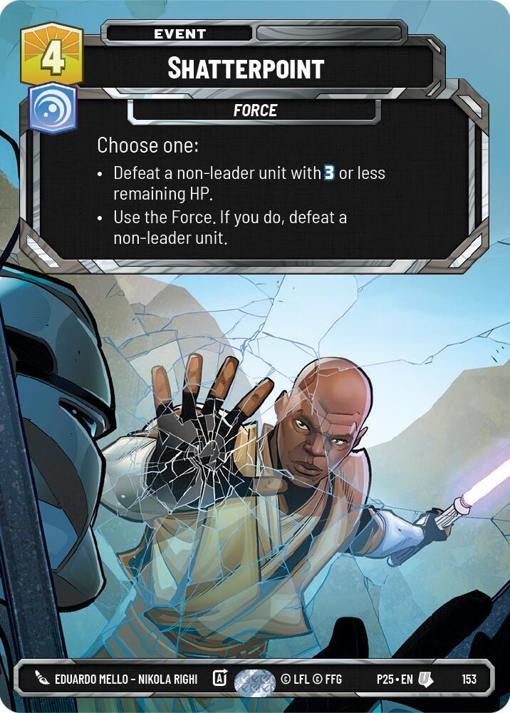 Shatterpoint 153 Sector and Regional Promos: Season 1 Star Wars card