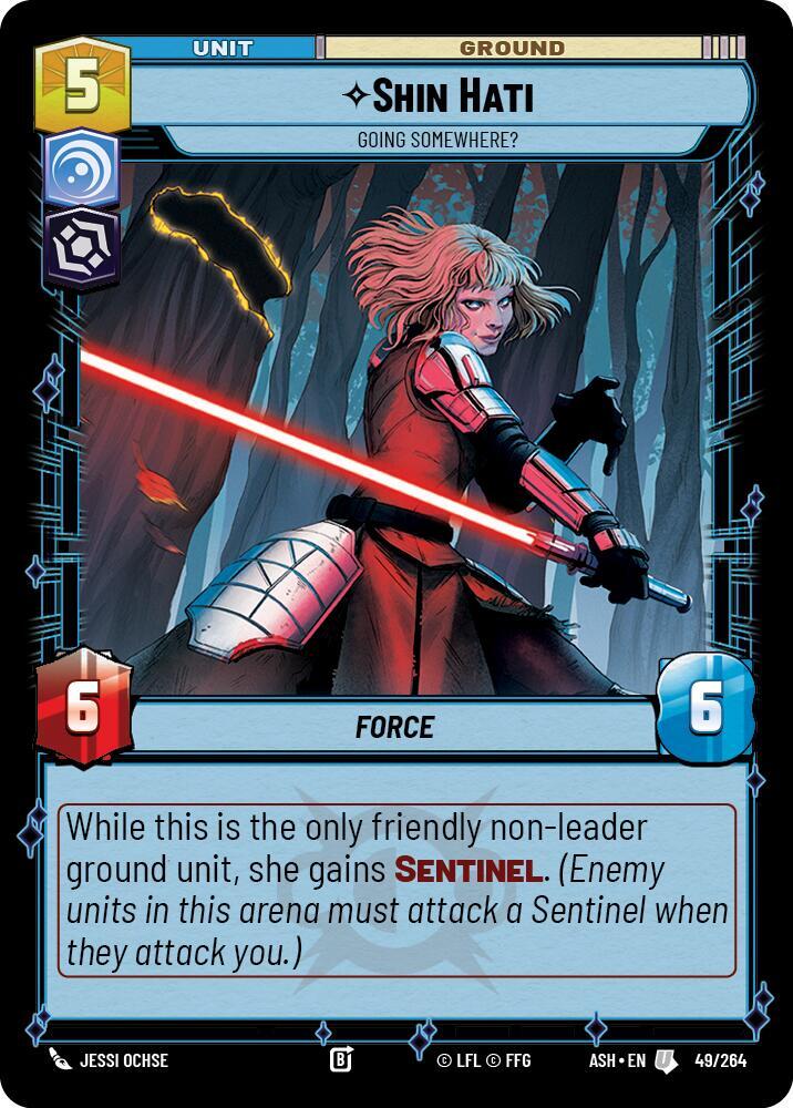 Shin Hati - Going Somewhere? 49/264 Ashes of the Empire Star Wars card