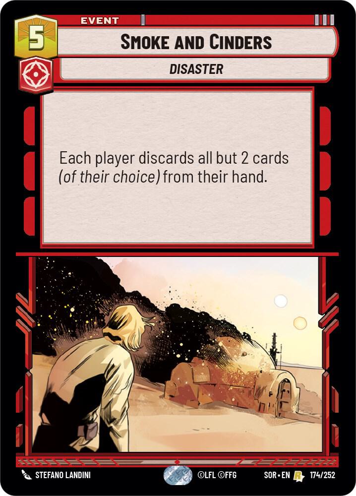 Smoke and Cinders 174/252 Spark of Rebellion Star Wars card