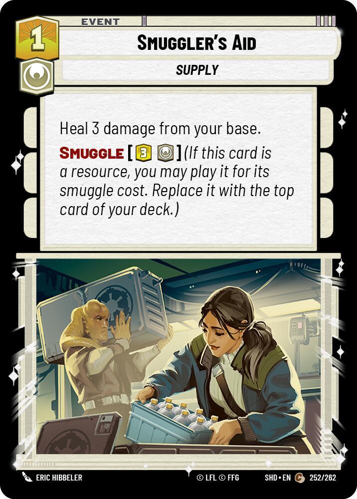 Smuggler's Aid 252/262 Shadows of the Galaxy Star Wars card