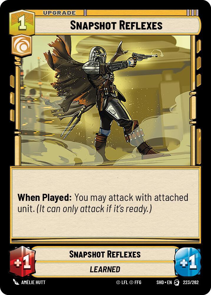 Snapshot Reflexes 223/262 Shadows of the Galaxy Star Wars card