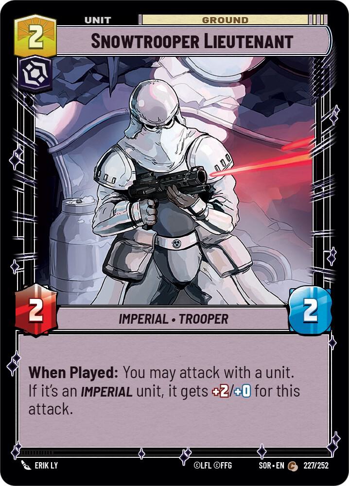 Snowtrooper Lieutenant 227/252 Spark of Rebellion Star Wars card