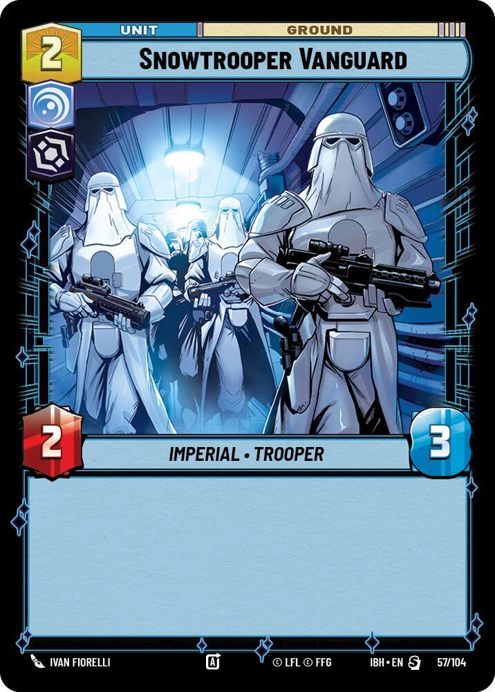 Snowtrooper Vanguard 57/104 Intro Battle Hoth Star Wars card