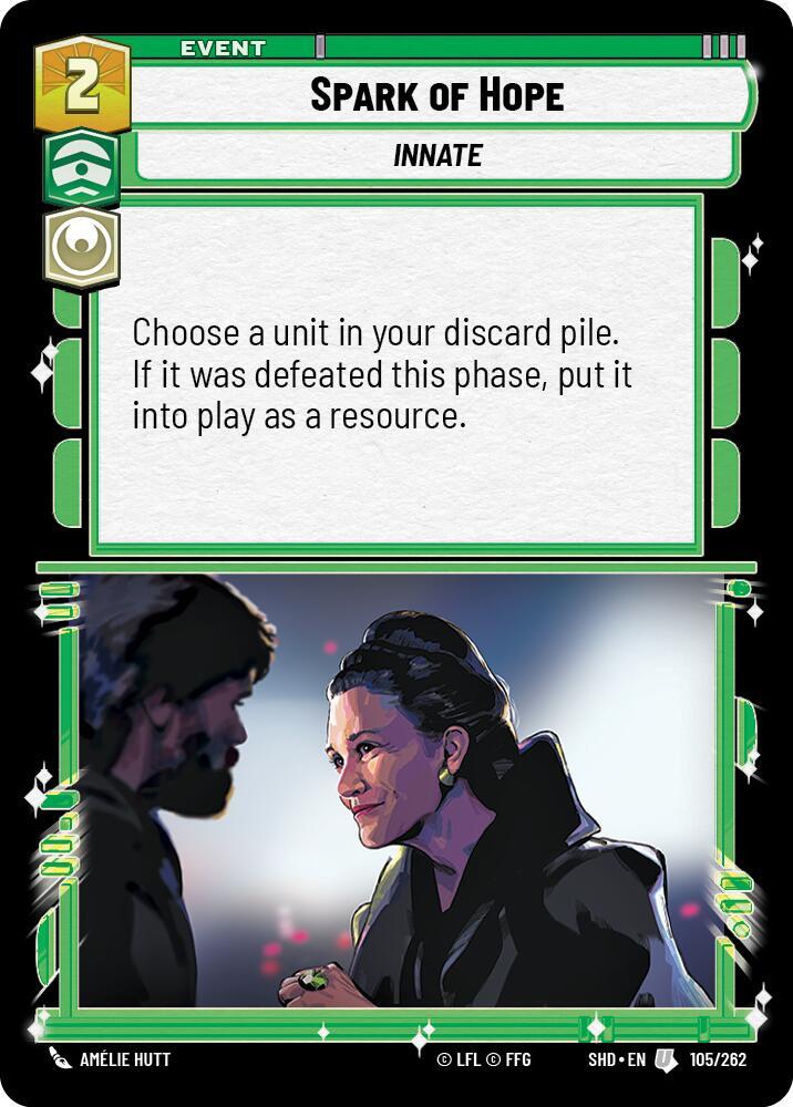 Spark of Hope 105/262 Shadows of the Galaxy Star Wars card