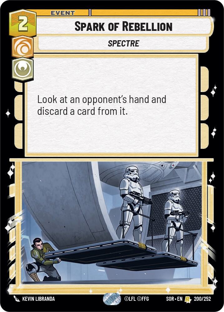 Spark of Rebellion 200/252 Spark of Rebellion Star Wars card