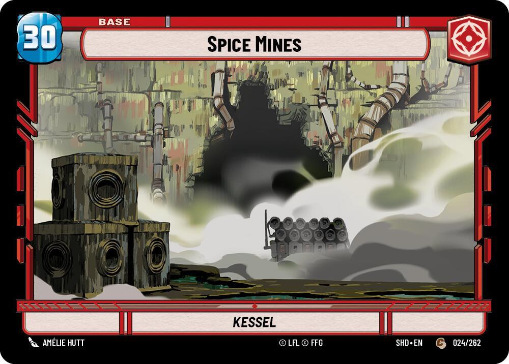 Spice Mines // Shield 024 // T02 Shadows of the Galaxy Star Wars card