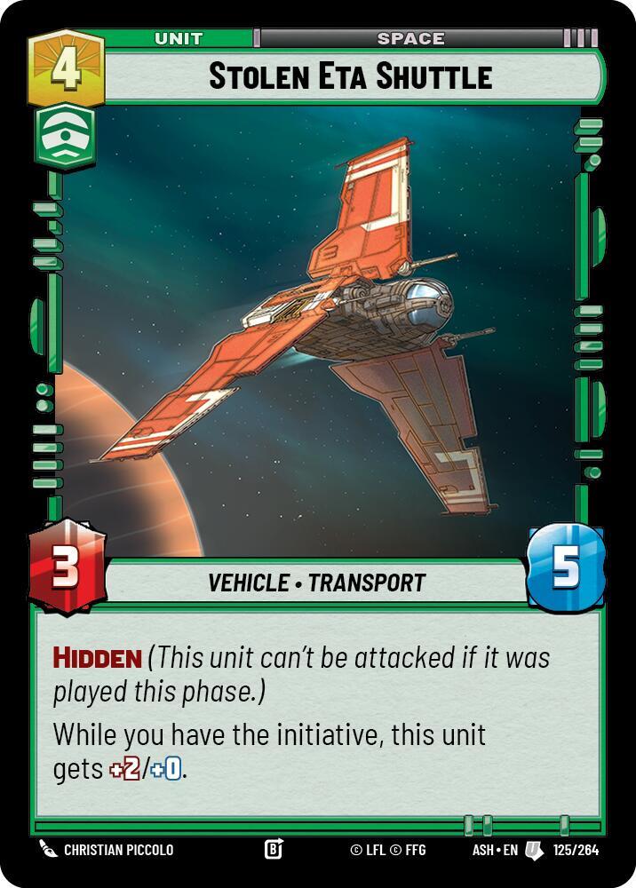 Stolen Eta Shuttle 125/264 Ashes of the Empire Star Wars card