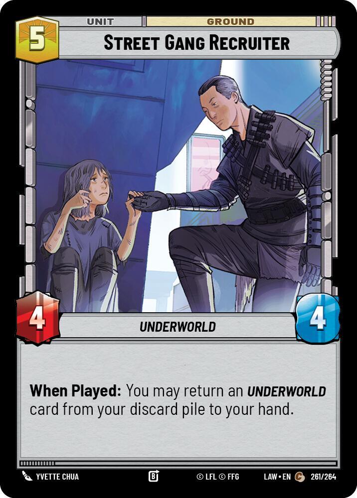 Street Gang Recruiter 261/264 A Lawless Time Star Wars card