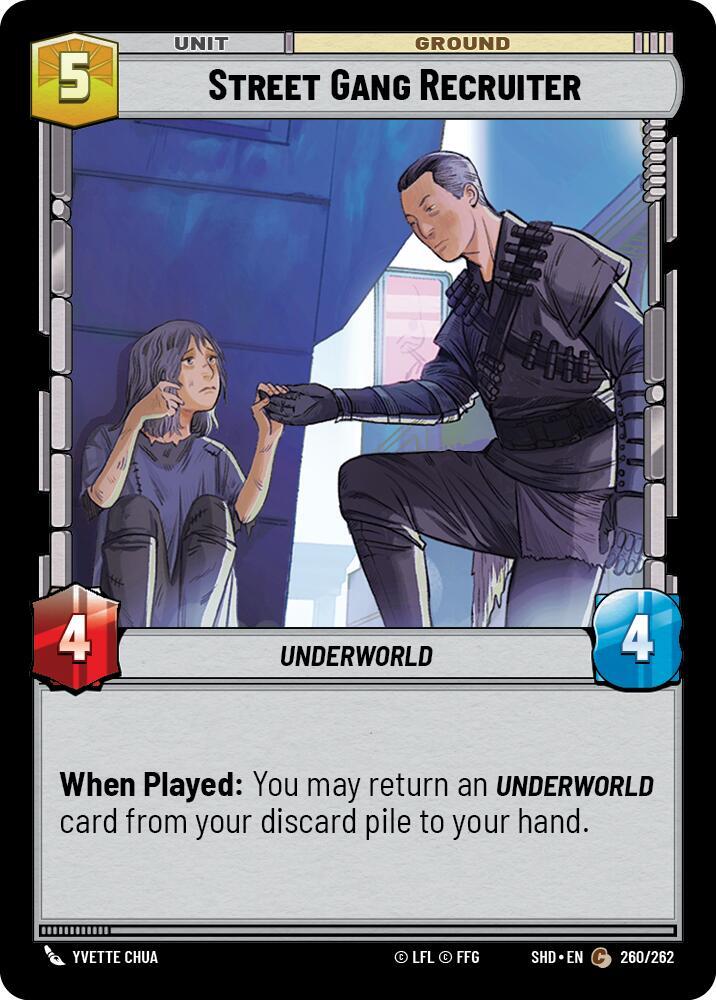 Street Gang Recruiter 260/262 Shadows of the Galaxy Star Wars card