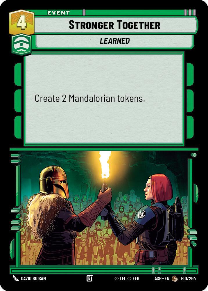 Stronger Together 140/264 Ashes of the Empire Star Wars card