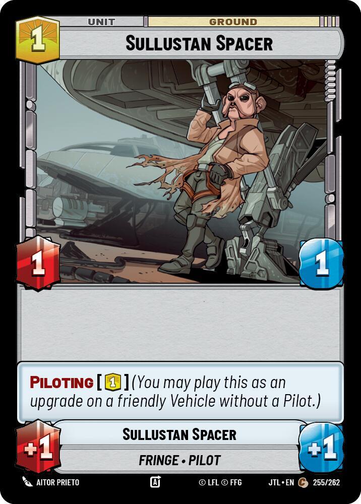 Sullustan Spacer 255/262 Jump to Lightspeed Star Wars card