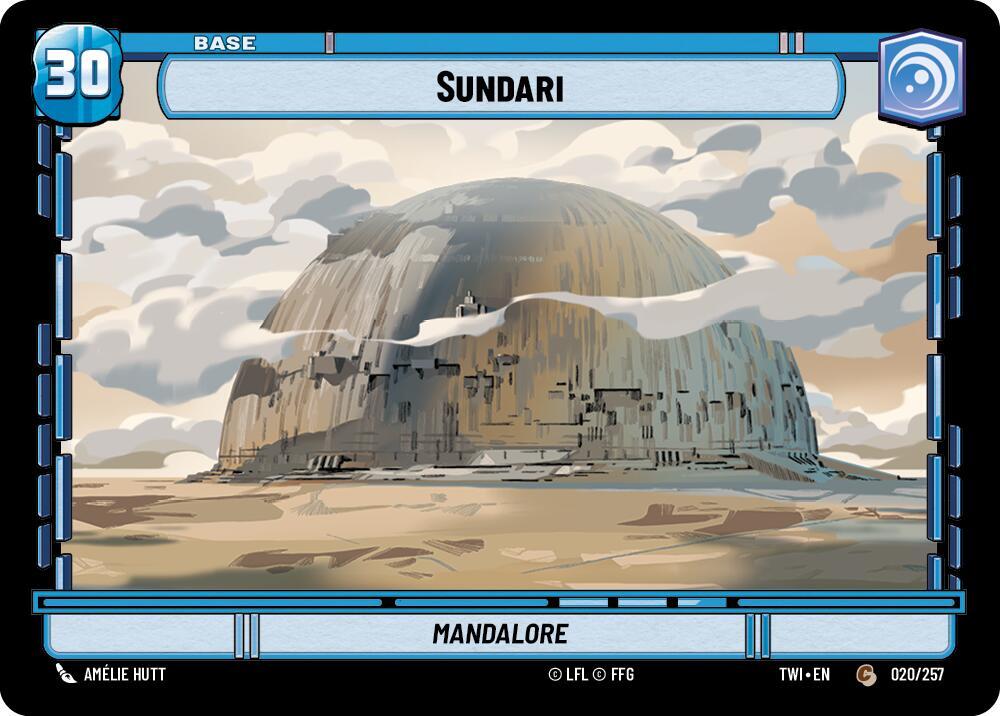 Sundari // Clone Trooper 020/257 // T02/T02 Twilight of the Republic Star Wars card