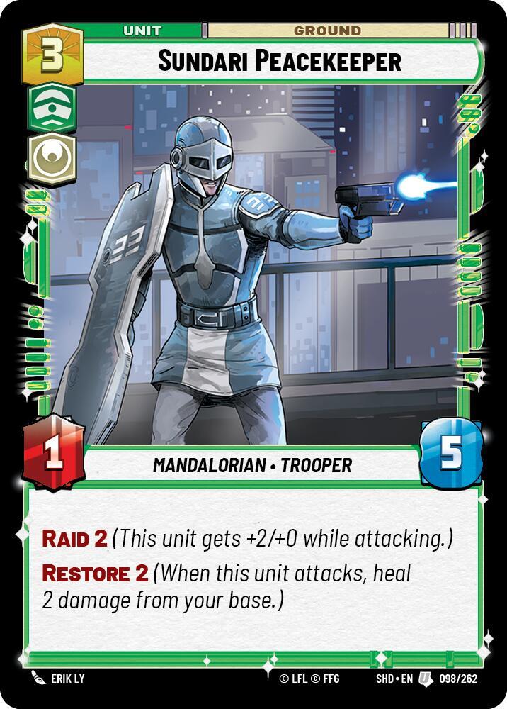 Sundari Peacekeeper 098/262 Shadows of the Galaxy Star Wars card