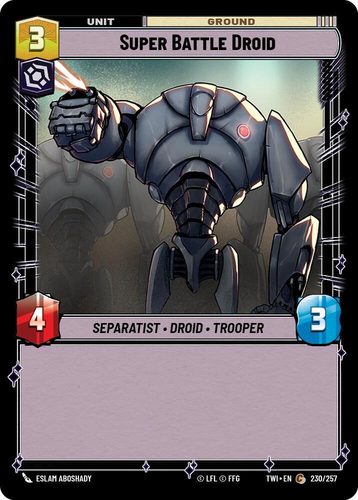 Super Battle Droid 230/257 Twilight of the Republic Star Wars card