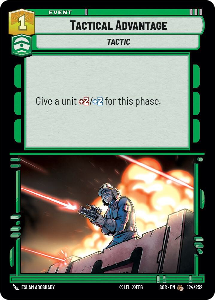 Tactical Advantage 124/252 Spark of Rebellion Star Wars card