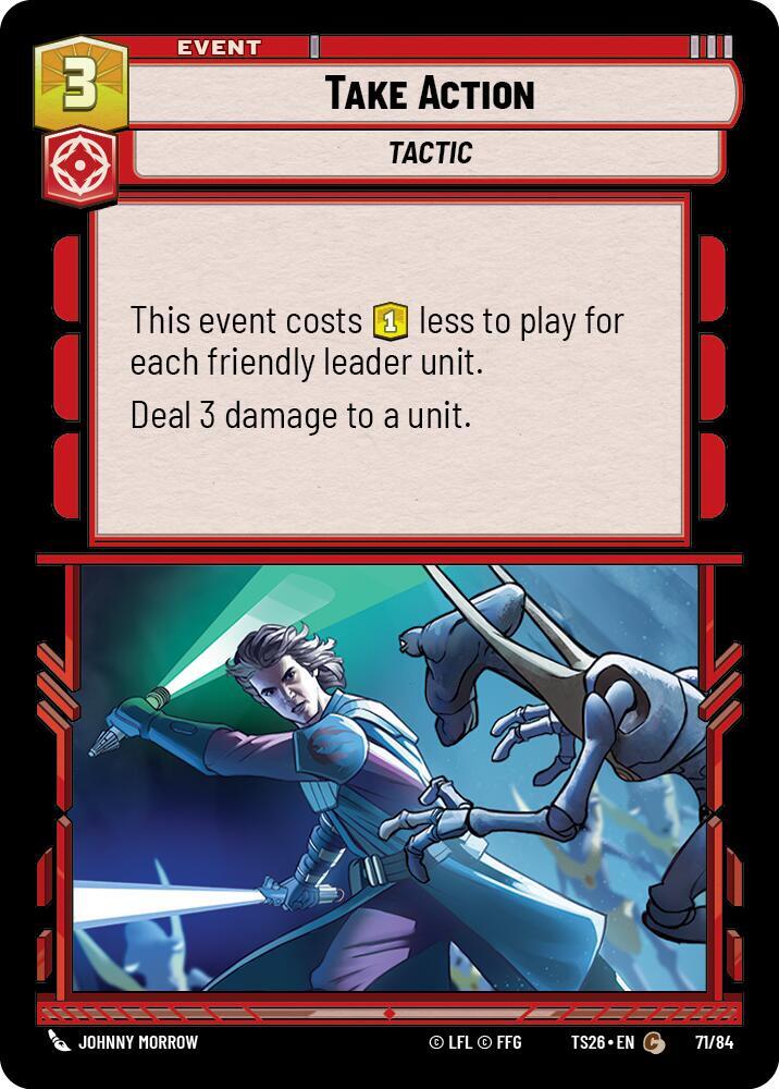 Take Action 71/84 Twin Suns Star Wars card