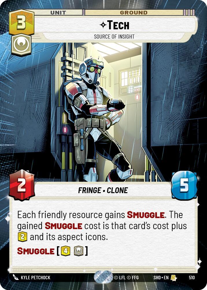 Tech - Source of Insight (Hyperspace) 510 Shadows of the Galaxy Star Wars card