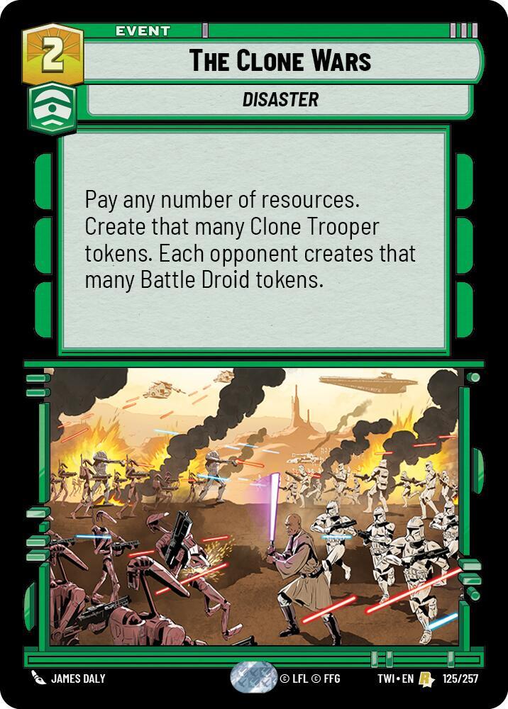 The Clone Wars 125/257 Twilight of the Republic Star Wars card