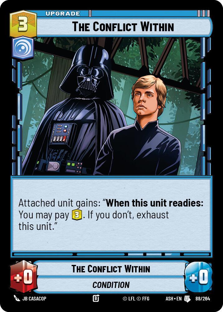 The Conflict Within 88/264 Ashes of the Empire Star Wars card