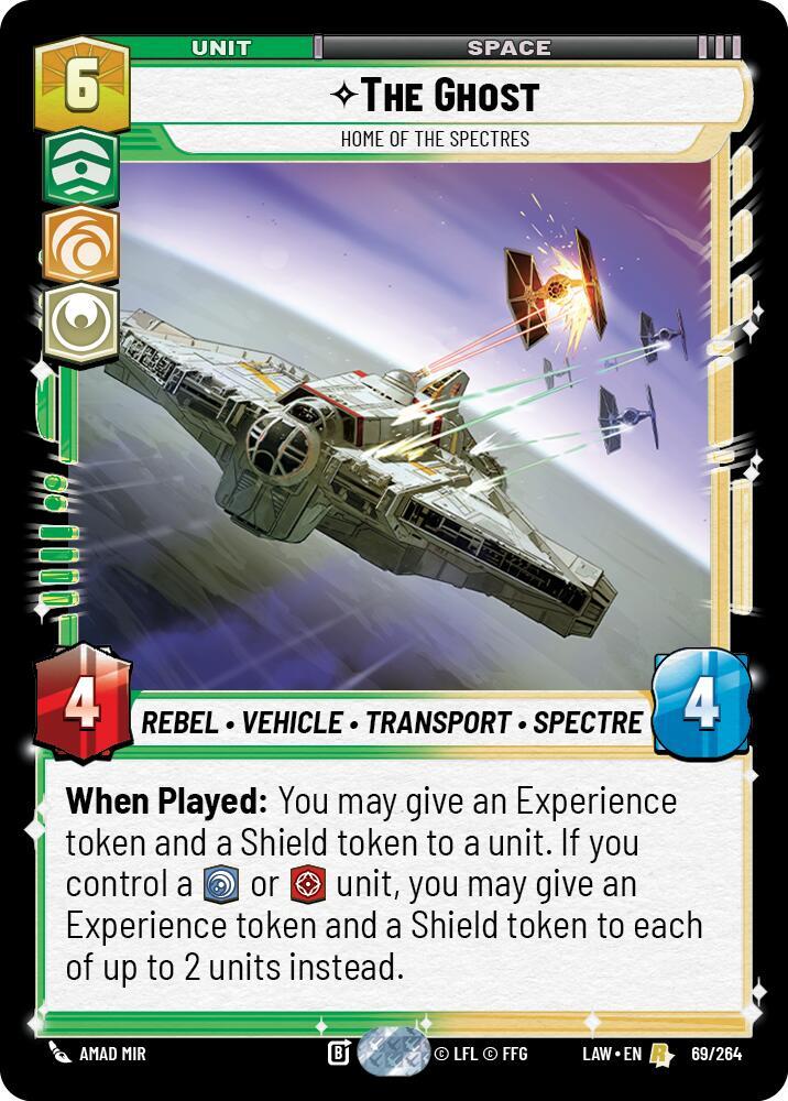 The Ghost - Home of the Spectres 69/264 A Lawless Time Star Wars card