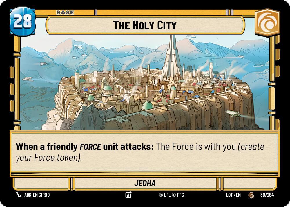 The Holy City // Shield 030/264 // T02/T03 Legends of the Force Star Wars card