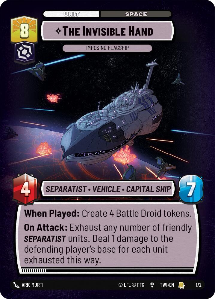 The Invisible Hand - Imposing Flagship 45659 Store Showdown Promos Star Wars card