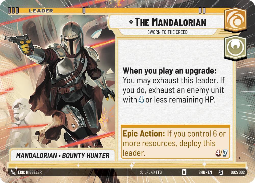 The Mandalorian - Sworn To The Creed (Hyperspace) 002/002 Prerelease Promos Star Wars card