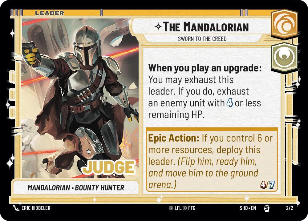 The Mandalorian - Sworn To The Creed 45690 Judge Promos Star Wars card