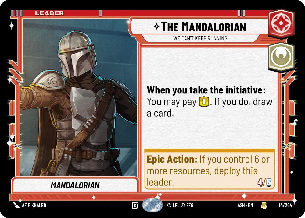 The Mandalorian - We Can't Keep Running 14/264 Ashes of the Empire Star Wars card
