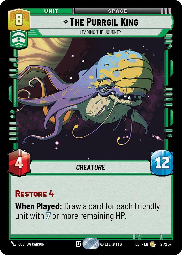 The Purrgil King - Leading The Journey 121/264 Legends of the Force Star Wars card