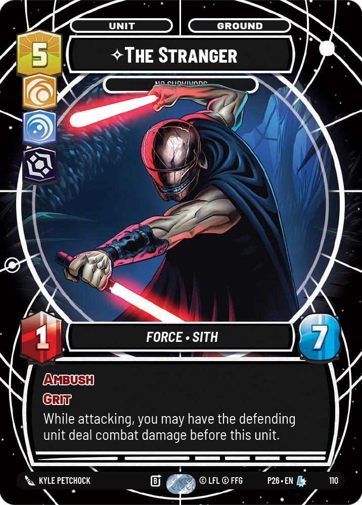 The Stranger - No Survivors 110 Sector and Regional Promos: Season 1 Star Wars card