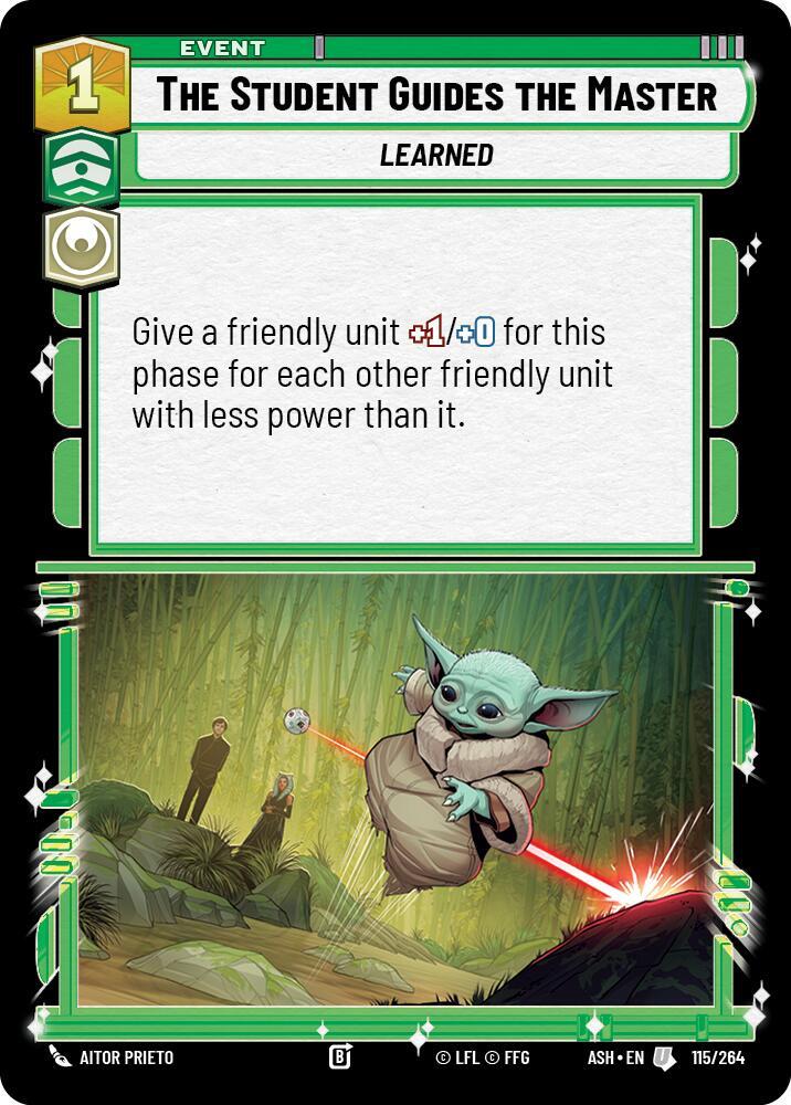 The Student Guides the Master 115/264 Ashes of the Empire Star Wars card