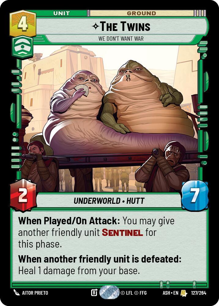 The Twins - We Don't Want War 127/264 Ashes of the Empire Star Wars card