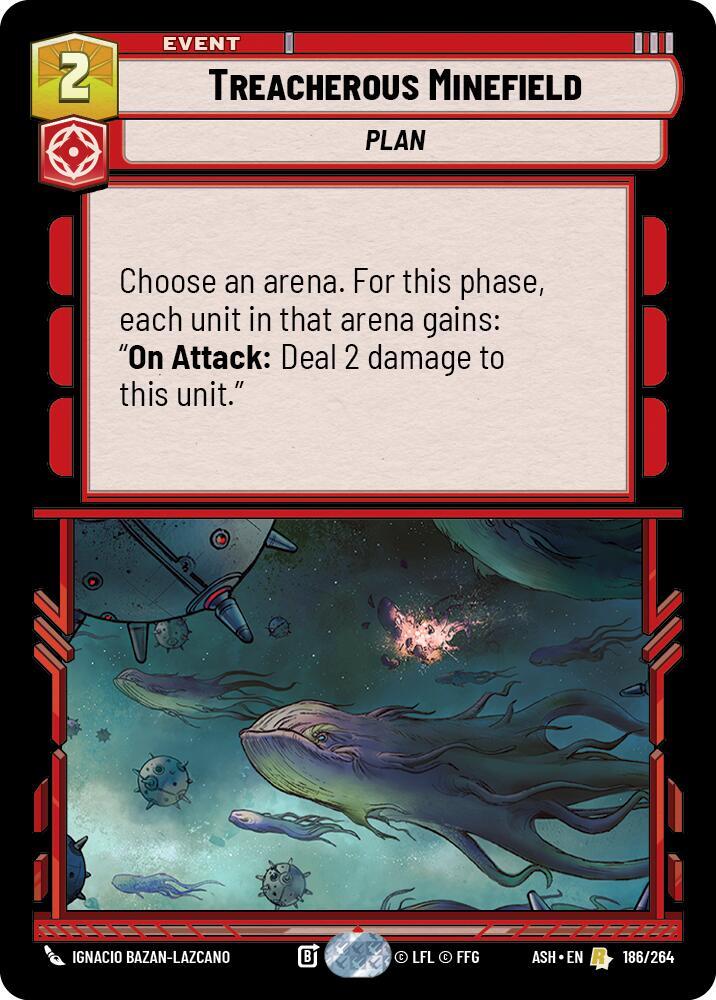 Treacherous Minefield 186/264 Ashes of the Empire Star Wars card