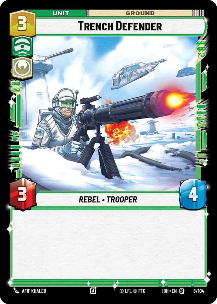 Trench Defender 8/104 Intro Battle Hoth Star Wars card